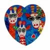 Love Hearts Ceramic Heart Coaster 10cm Mr Gee Fam