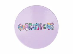 Kasey Rainbow Be Fierce Ceramic Coaster 10cm Courageous
