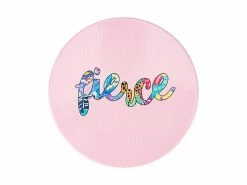 Kasey Rainbow Be Fierce Ceramic Coaster 10cm Fierce