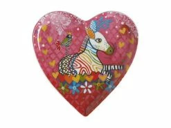 Love Hearts Heart Plate 15.5cm Zig Zag Zeb