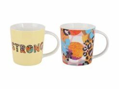 Kasey Rainbow Be Fierce Mug Set of 2 380ML Strong Gift Boxed