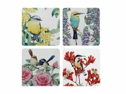 Royal Botanic Gardens Victoria- Garden Friends Cork Back Coaster 10.5cm Set of 4 Gift Boxed
