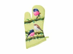 Katherine Castle Bird Talk Oven Mitt Pink Robins