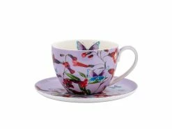 Gabby Malpas Posey Breakfast Cup & Saucer 400ML Perennial Penstemons Gift Boxed