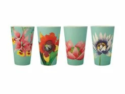 Balinese Garden Bamboo Tumbler 360ML Set of 4