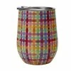 Kasey Rainbow Be Kind Double Wall Insulated Tumbler 350ML Plaid