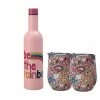 Kasey Rainbow Be Kind Double Wall Insulated Wine Set 3pc Rainbow Gift Boxed