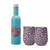 Kasey Rainbow Double Wall Insulated Wine Set 3pc Be Kind Gift Boxed