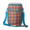 Kasey Rainbow Be Kind Insulated Picnic Cooler Bag Plaid