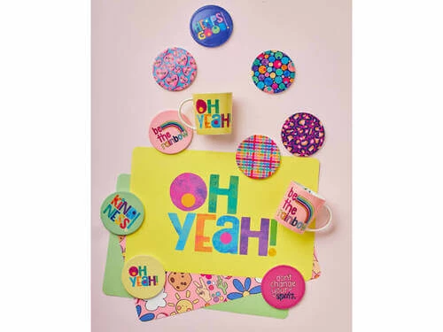 Kasey Rainbow Be Kind Reversible Placemat 43.5x28.5cm 6pc Gift Pack - Image 3